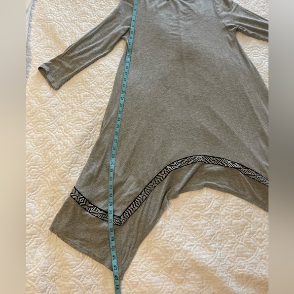Hi-lo Gray dress/tunic with pockets - Picture 4 of 6